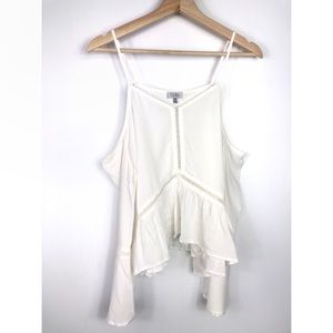 TOPSHOP NWOT white sheer off the shoulder blouse ✨